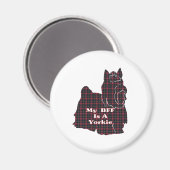Yorkshire Terrier BFF Gifts Magneet (Voorkant / Achterkant)