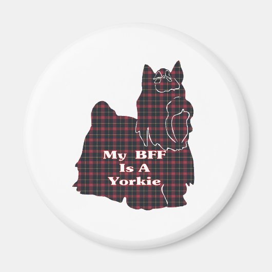 Yorkshire Terrier BFF Gifts Magneet (Voorkant)