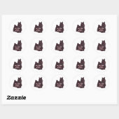Yorkshire Terrier BFF Gifts Ronde Sticker (Vel)