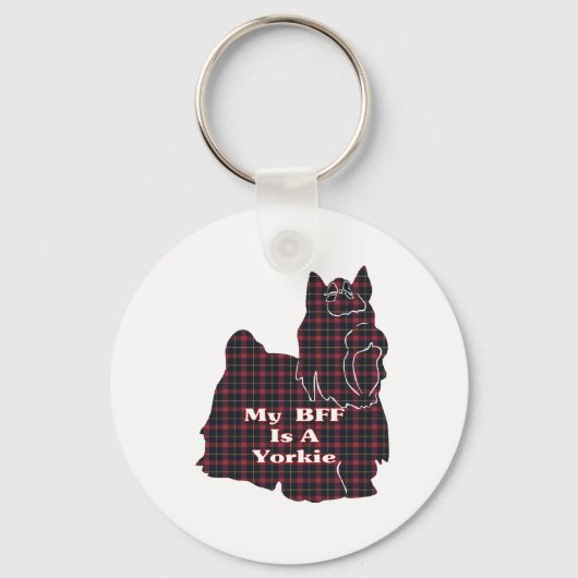 Yorkshire Terrier BFF Gifts Sleutelhanger (Voorkant)