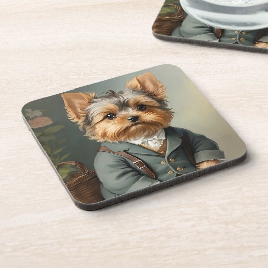 Yorkshire Terrier Bier Onderzetter (Linkerzijde)