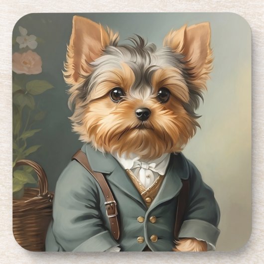 Yorkshire Terrier Bier Onderzetter (Voorkant)