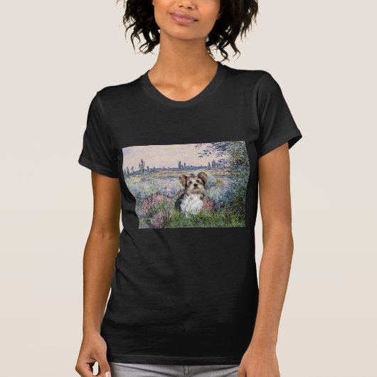 Yorkshire Terrier (Biewer) - Aan de Seine T-shirt (Voorkant)