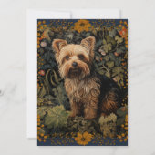 Yorkshire Terrier  Bloemen Tapestry Kaart (Achterkant)