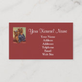 Yorkshire Terrier Breeder Visitekaartje (Achterkant)