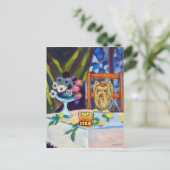 Yorkshire Terrier Briefkaart (Staand voorkant)