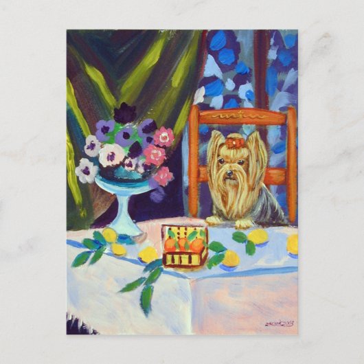 Yorkshire Terrier Briefkaart (Voorkant)