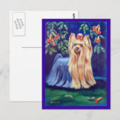 Yorkshire Terrier Briefkaart (Voorkant / Achterkant)