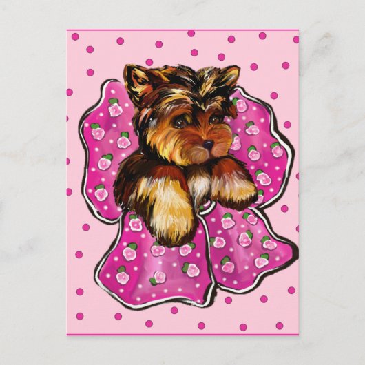 YORKSHIRE TERRIER BRIEFKAART (Voorkant)