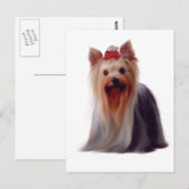 Yorkshire Terrier Briefkaart (Voorkant / Achterkant)