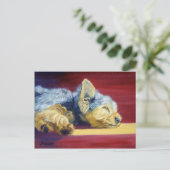 Yorkshire Terrier Briefkaart (Staand voorkant)