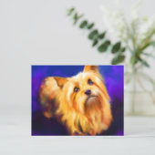 Yorkshire Terrier Briefkaart (Staand voorkant)