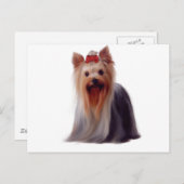 Yorkshire Terrier Briefkaart (Voorkant / Achterkant)