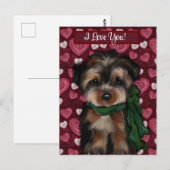 YORKSHIRE TERRIËR BRIEFKAART (Voorkant / Achterkant)