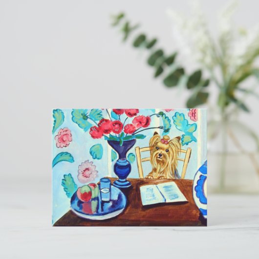 Yorkshire Terrier Briefkaart (Staand voorkant)