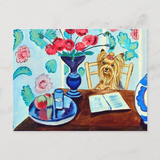 Yorkshire Terrier Briefkaart (Voorkant)