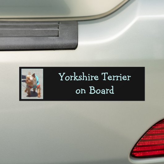 Yorkshire Terrier bumper sticker (Op auto)