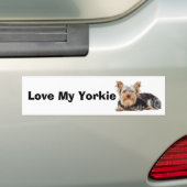 Yorkshire Terrier Bumpersticker (Op auto)