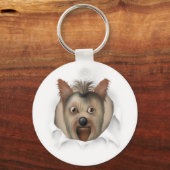 Yorkshire Terrier Busting Out Sleutelhanger (Voorkant)