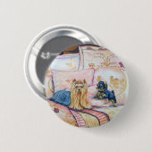Yorkshire Terrier Button Pin (Voorkant /achterkant)