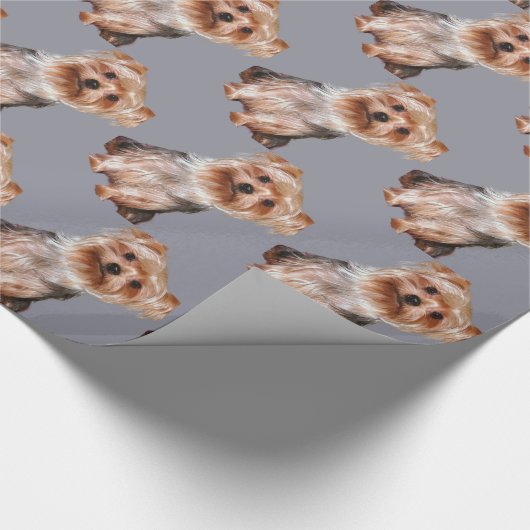 Yorkshire Terrier Cadeaupapier (Hoek)