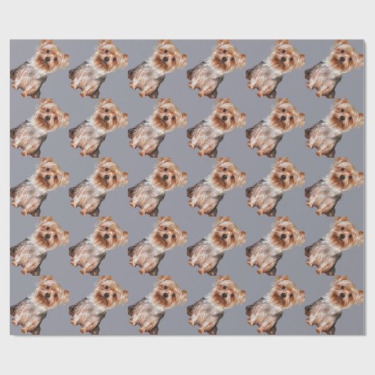 Yorkshire Terrier Cadeaupapier (Vlak)