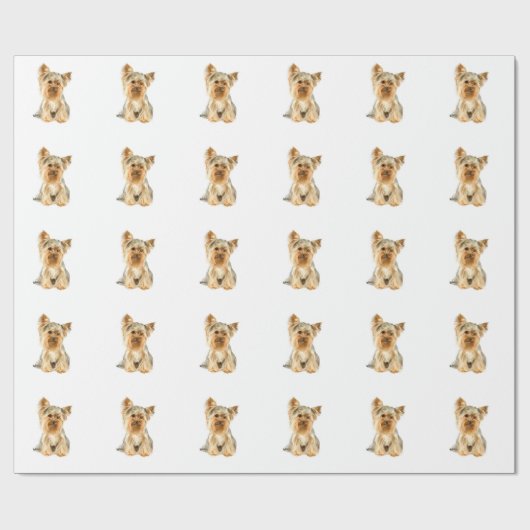 Yorkshire Terrier Cadeaupapier (Vlak)