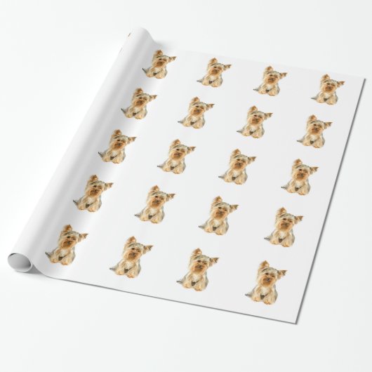 Yorkshire Terrier Cadeaupapier (Uitgerold)