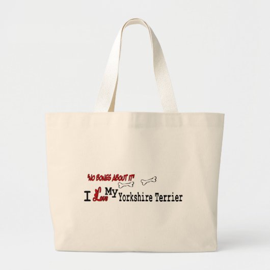 Yorkshire Terrier Cadeaus Grote Tote Bag (Voorkant)