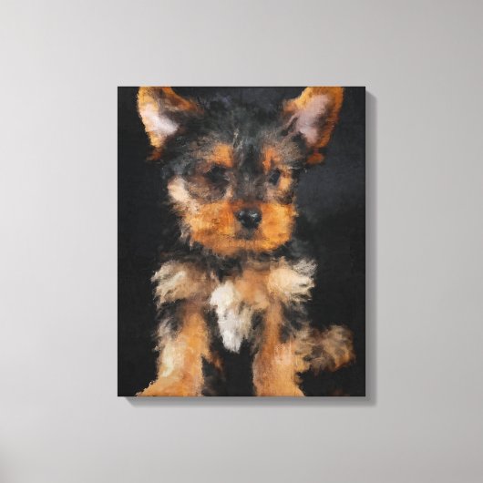 Yorkshire Terrier Canvas Afdruk (Voorkant)