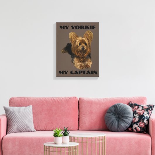 Yorkshire Terrier Canvas Kunst (Insitu (Woonkamer))
