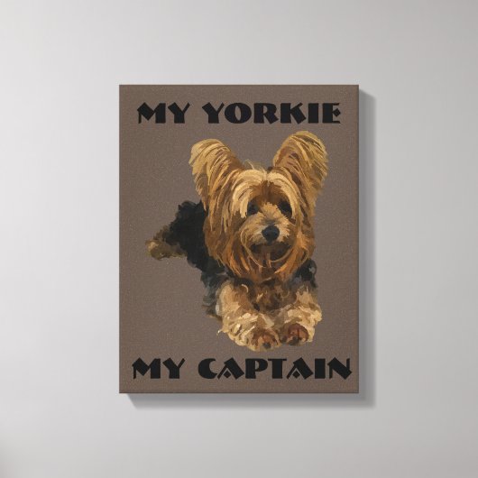 Yorkshire Terrier Canvas Kunst (Voorkant)
