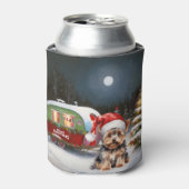 Yorkshire Terrier Caravan Kerstavontuur Blikjeskoeler (Blikje Voorkant)
