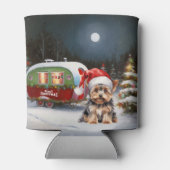 Yorkshire Terrier Caravan Kerstavontuur Blikjeskoeler (Achterkant)