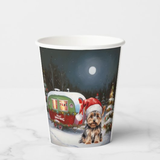Yorkshire Terrier Caravan Kerstavontuur Papieren Bekers (Achterkant)