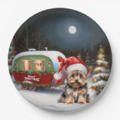 Yorkshire Terrier Caravan Kerstavontuur Papieren Bordje (Voorkant)