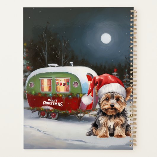 Yorkshire Terrier Caravan Kerstavontuur Planner (Achterkant)