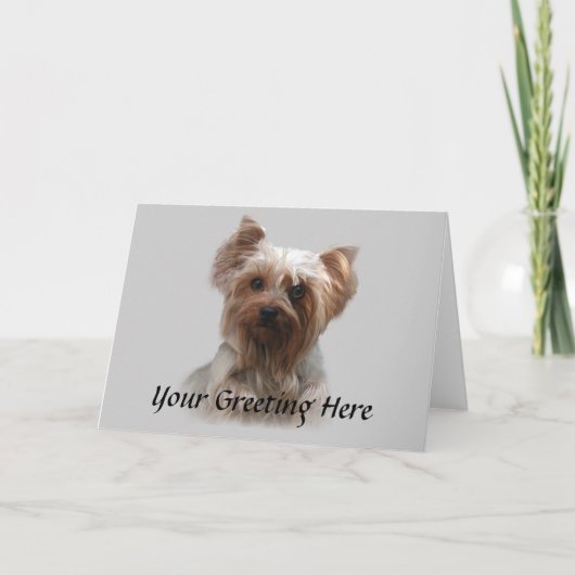 Yorkshire Terrier Card Kaart (Voorkant)