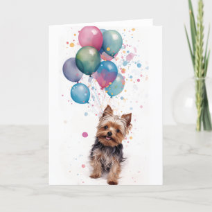 Yorkshire Terrier Celebration Wenskaart Bedankkaart