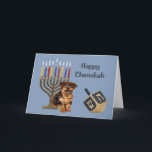 Yorkshire Terrier Chanukah Kaart Menorah Dreidel<br><div class="desc">Het herdenken van familie en vrienden tijdens het Chanoekaseizoen is een prachtige manier om contact te houden met de mensen waar je van houdt en waar je om geeft. Ik heb met liefde en zorg een Chanoekaartje voor honden gemaakt en ik ben er zeker van dat iedereen die van honden...</div>