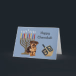 Yorkshire Terrier Chanukah Kaart Menorah Dreidel<br><div class="desc">Het herdenken van familie en vrienden tijdens het Chanoekaseizoen is een prachtige manier om contact te houden met de mensen waar je van houdt en waar je om geeft. Ik heb met liefde en zorg een Chanoekaartje voor honden gemaakt en ik ben er zeker van dat iedereen die van honden...</div>