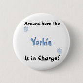 Yorkshire Terrier Charge Button (Voorkant)