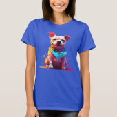Yorkshire Terrier: Chique Terrier Vogue T-shirt (Voorkant)