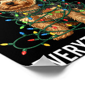 Yorkshire Terrier Christmas I'm Fine Everything Is Poster (Hoek)