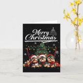 Yorkshire Terrier Christmas Tree Decorations Dog L Kaart (Gele Bloem)