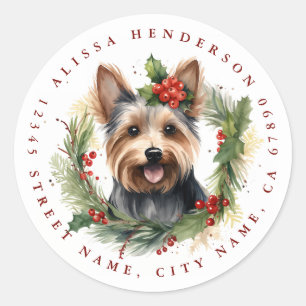 Yorkshire Terrier Classic Ronde Stickers