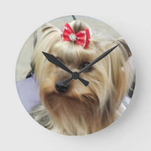 Yorkshire Terrier Clock Ronde Klok