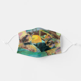 Yorkshire Terrier Custom Art Face Mask Stoffen Mondkapje