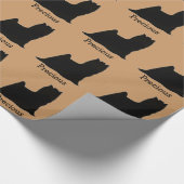 Yorkshire Terrier Custom Wrapping Paper Cadeaupapier (Hoek)