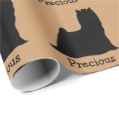 Yorkshire Terrier Custom Wrapping Paper Cadeaupapier (Rol Hoek)